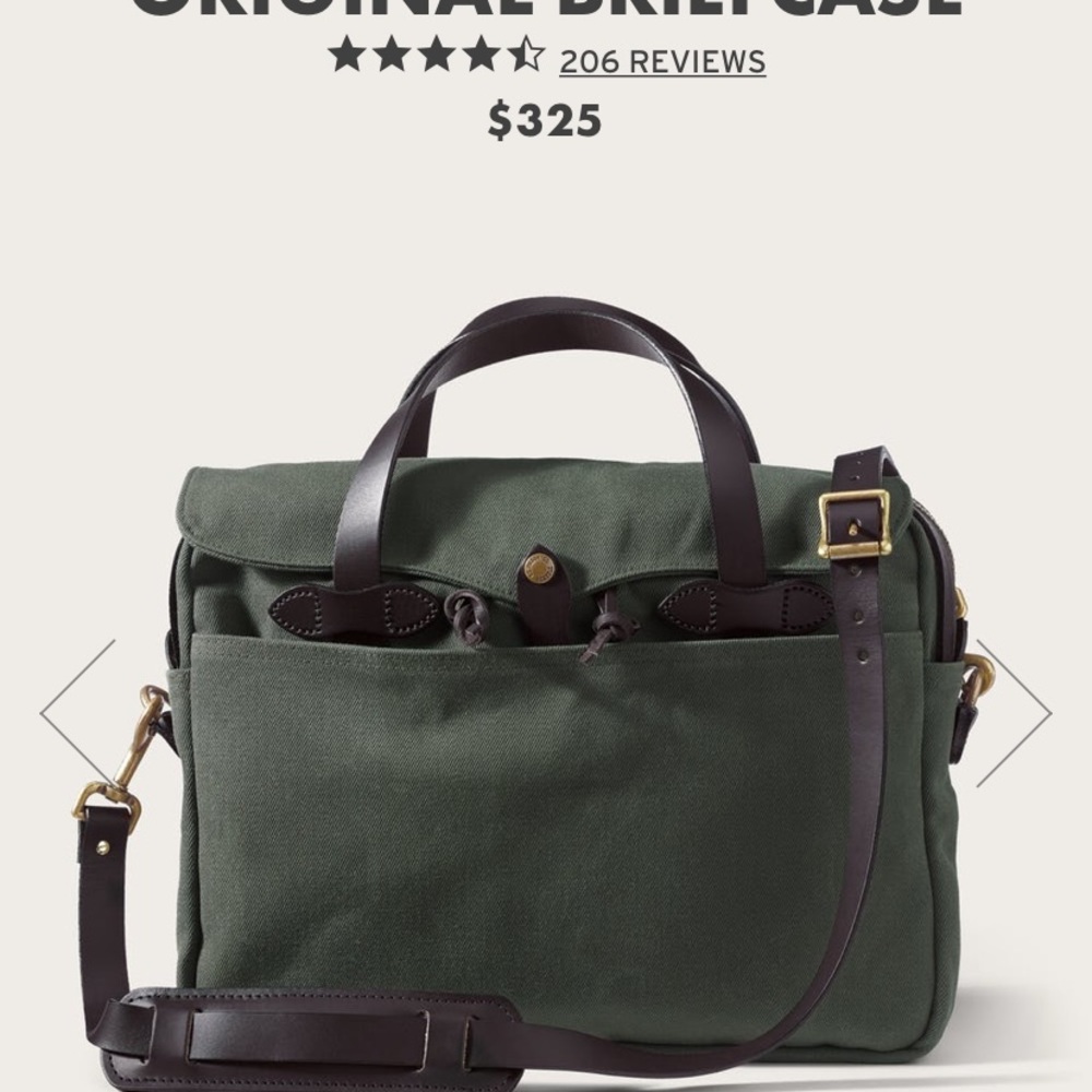 Filson rugged twill briefcase